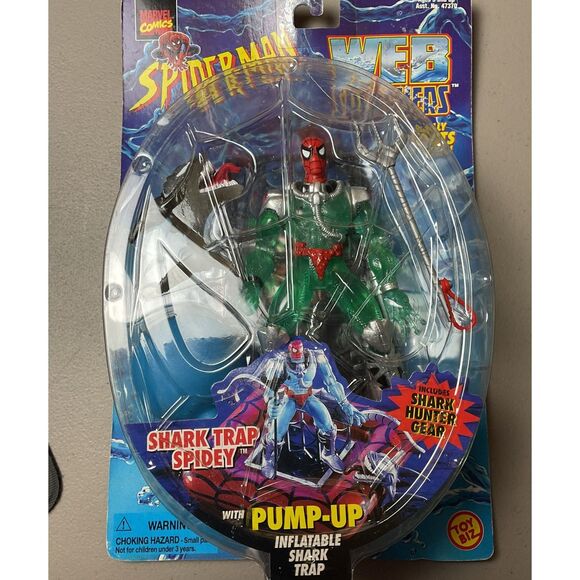 Vintage 1997 Marvel Spiderman Web Splashers Figure - Picture 1 of 4